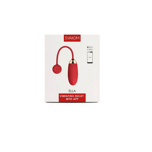Svakom Ella APP Controlled Silicone Vibrating Egg Red 5 Svakom Ella APP Controlled Silicone Vibrating Egg Red - Image 5