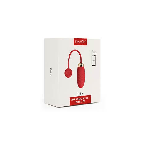 Svakom Ella APP Controlled Silicone Vibrating Egg Red 6 Svakom Ella APP Controlled Silicone Vibrating Egg Red - Image 6