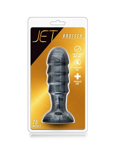 n11083 jet bruiser large ridged butt plug 6inches 2 2