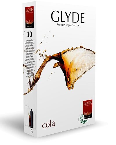 Glyde Ultra Cola Flavour Vegan Condoms 10 Pack