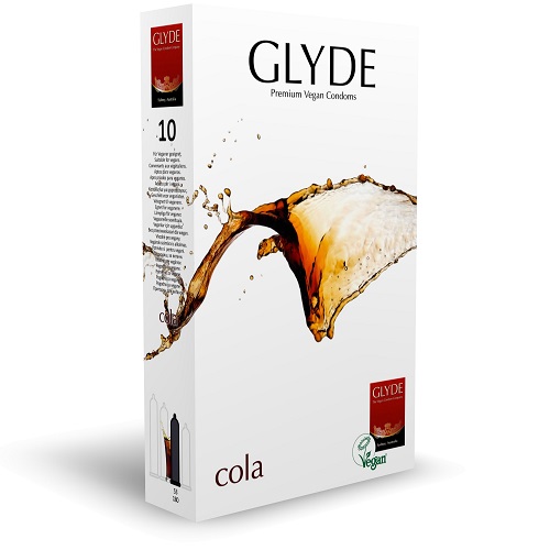 Glyde Ultra Cola Flavour Vegan Condoms 10 Pack 1 Glyde Ultra Cola Flavour Vegan Condoms 10 Pack