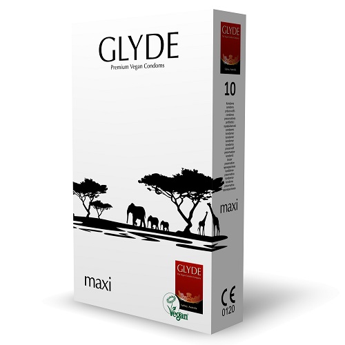 Glyde Ultra Maxi Vegan Condoms 10 Pack 2 Glyde Ultra Maxi Vegan Condoms 10 Pack - Image 2