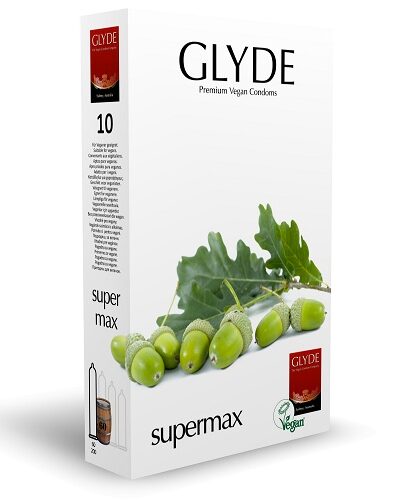 Glyde Ultra Super Max Vegan Condoms 10 Pack