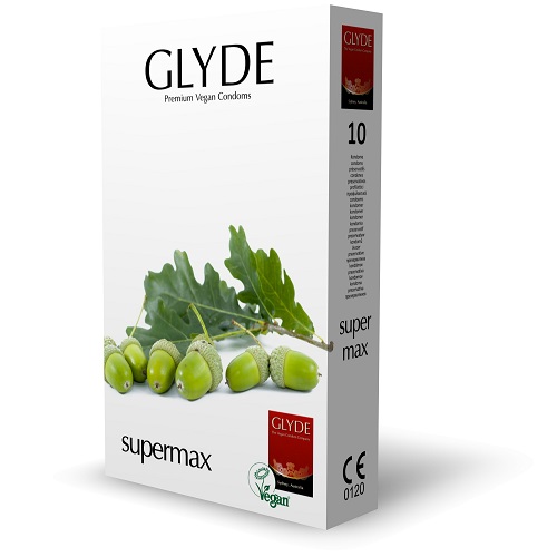 Glyde Ultra Super Max Vegan Condoms 10 Pack 2 Glyde Ultra Super Max Vegan Condoms 10 Pack - Image 2