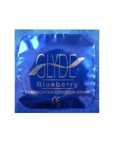Glyde Ultra Blueberry Flavour Vegan Condoms 100 Bulk Pack
