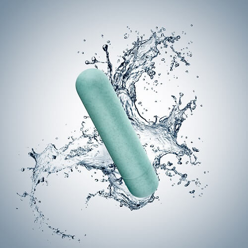 Gaia Biodegradable Eco Bullet Vibrator Blue 4 Gaia Biodegradable Eco Bullet Vibrator Blue - Image 4