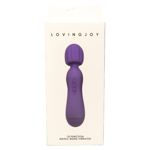 Loving Joy 10 Function Magic Wand Vibrator Purple 8 Loving Joy 10 Function Magic Wand Vibrator Purple - Image 8