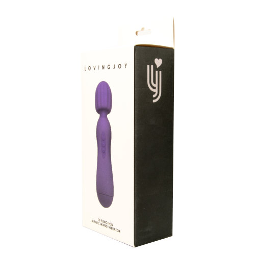 Loving Joy 10 Function Magic Wand Vibrator Purple 10 Loving Joy 10 Function Magic Wand Vibrator Purple - Image 10