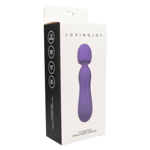 Loving Joy 10 Function Magic Wand Vibrator Purple 9 Loving Joy 10 Function Magic Wand Vibrator Purple - Image 9