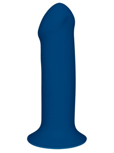 Adrien Lastic Cushioned Core Suction Cup Girthy Silicone Dildo 7 Inch, curved silicone dildo with suction base