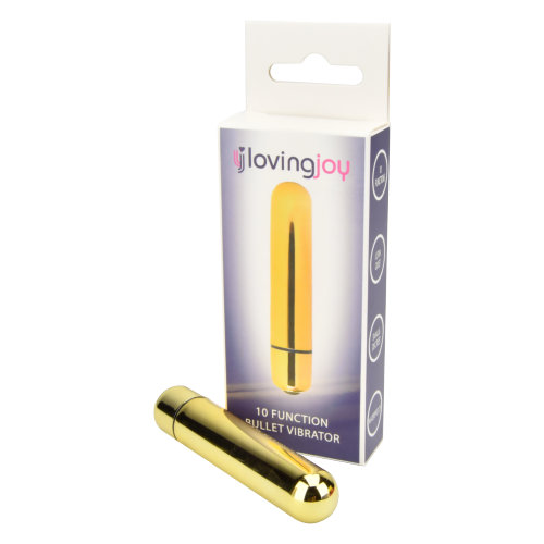 Loving Joy 10 Function Gold Bullet Vibrator 4 Loving Joy 10 Function Gold Bullet Vibrator - Image 4