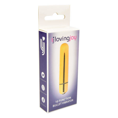 Loving Joy 10 Function Gold Bullet Vibrator 6 Loving Joy 10 Function Gold Bullet Vibrator - Image 6