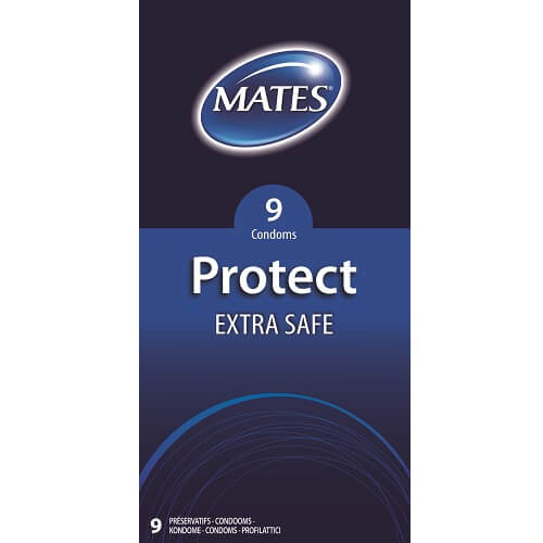 Mates Protect Extra Safe Condoms 9 Pack 1 Mates Protect Extra Safe Condoms 9 Pack