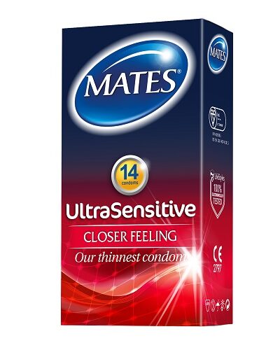 Mates Ultra Sensitive Condoms 14 Pack