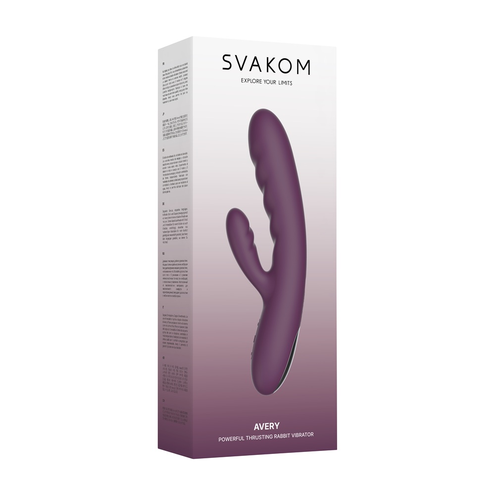 Svakom Avery Thrusting Vibrator with Clitoral Stimulator 6 Svakom Avery Thrusting Vibrator with Clitoral Stimulator, clitoral stimulator thrusting vibrator
