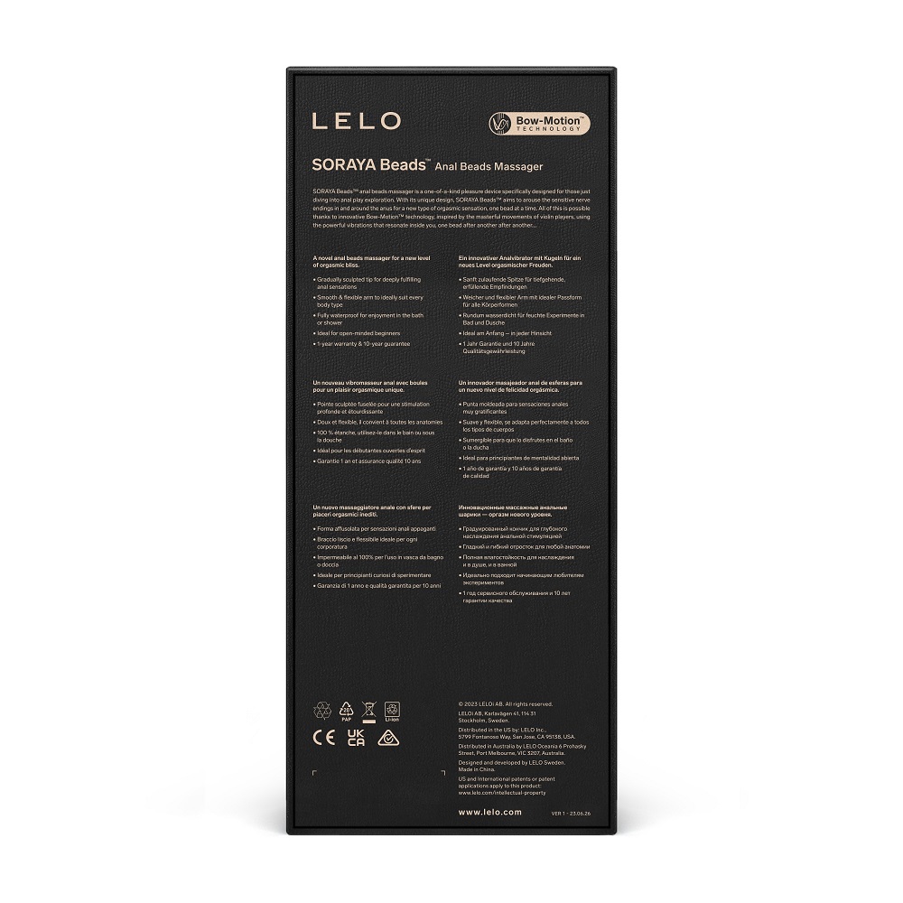 LELO Soraya Anal Beads Black 4 LELO Soraya Anal Beads Black - Image 4
