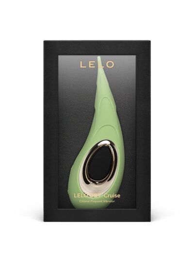 LELO Dot Cruise clitoral vibrator in Pistachio Cream side view