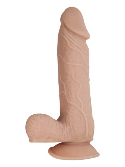 n12476 realcocks dual layer bendable dildo 7inch vanilla 2 1