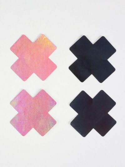 n12492 wow boobs cross nipple pasties 2 1