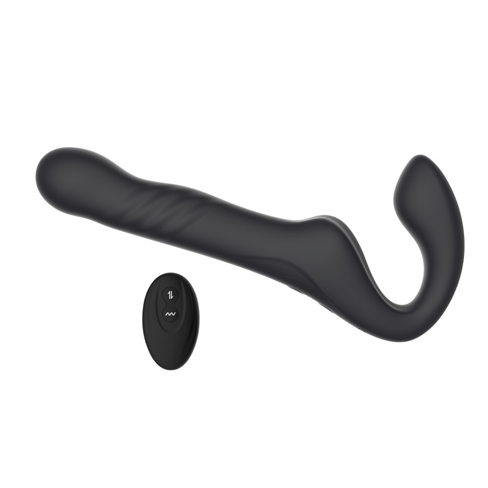Mina Surge Remote Thrusting & Vibrating Strapless Strap On 1 Mina Surge Remote Thrusting & Vibrating Strapless Strap On