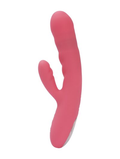 Svakom Avery Thrusting Vibrator with Clitoral Stimulator Pink