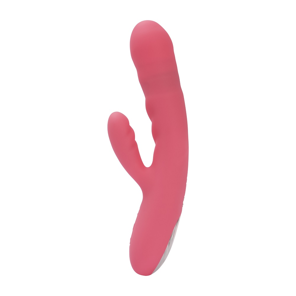 Svakom Avery Thrusting Vibrator with Clitoral Stimulator Pink 1 Svakom Avery Thrusting Vibrator with Clitoral Stimulator Pink