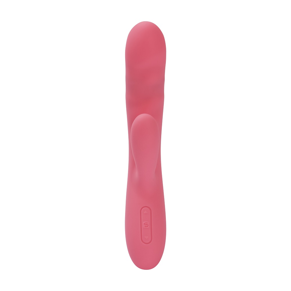Svakom Avery Thrusting Vibrator with Clitoral Stimulator Pink 3 Svakom Avery Thrusting Vibrator with Clitoral Stimulator Pink - Image 3