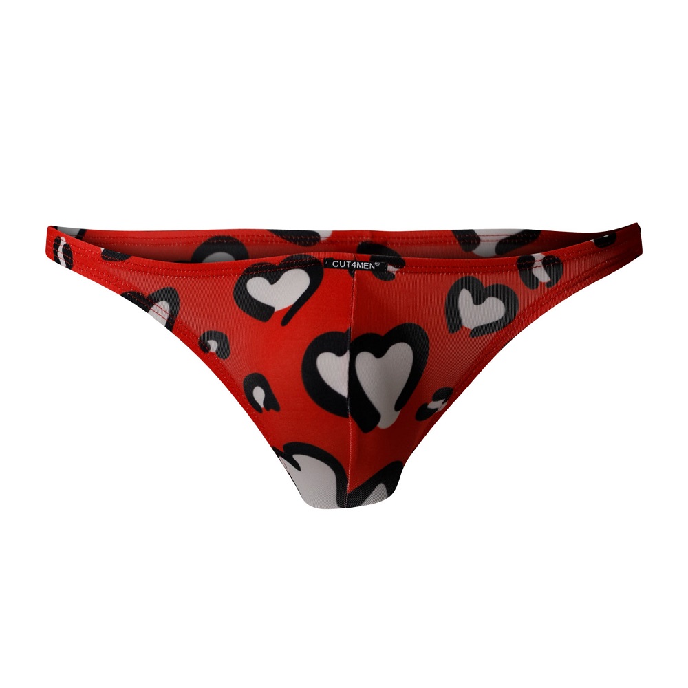 C4M Brazilian Brief Hearts 1 C4M Brazilian Brief Hearts polyester elastane Brazilian brief with heart pattern