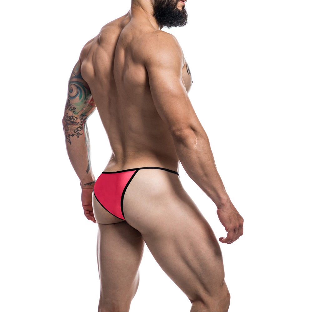 C4M Briefkini Red 4 C4M Briefkini Red red bikini underwear side view