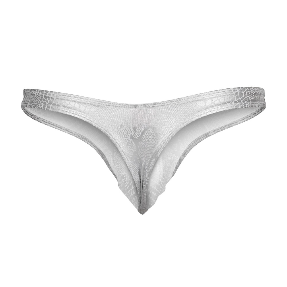 C4M Pouch Enhancing Thong Pearl 2 C4M Pouch Enhancing Thong Pearl, rear view showing thong back