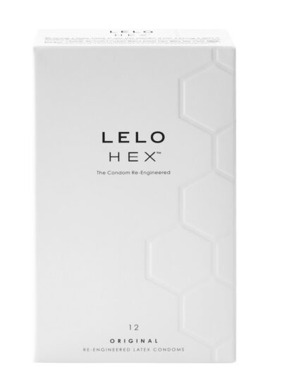 LELO HEX Condoms Original 12 pack box front view