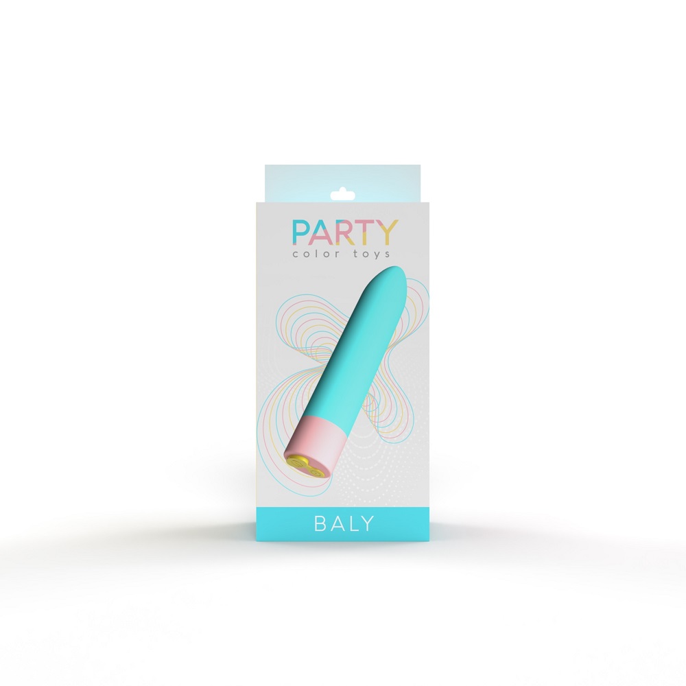 Party Color BALY Bullet Vibrator Blue 3 Party Color BALY Bullet Vibrator Blue - Image 3
