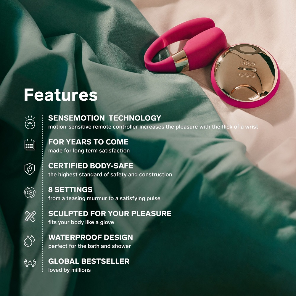 LELO Tiani 3 Couples Massager Cerise 4 LELO Tiani 3 Couples Massager Cerise - Image 4