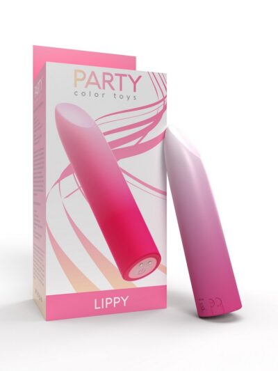 Party Color LIPPY Rechargeable Bullet Vibrator Pink
