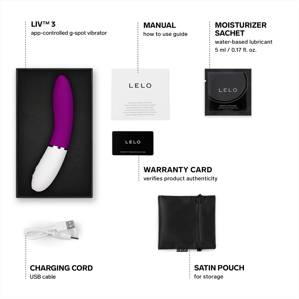 LELO LIV 3 App Controlled G-Spot Vibrator Deep Rose 4 LELO LIV 3 App Controlled G-Spot Vibrator Deep Rose - Image 4