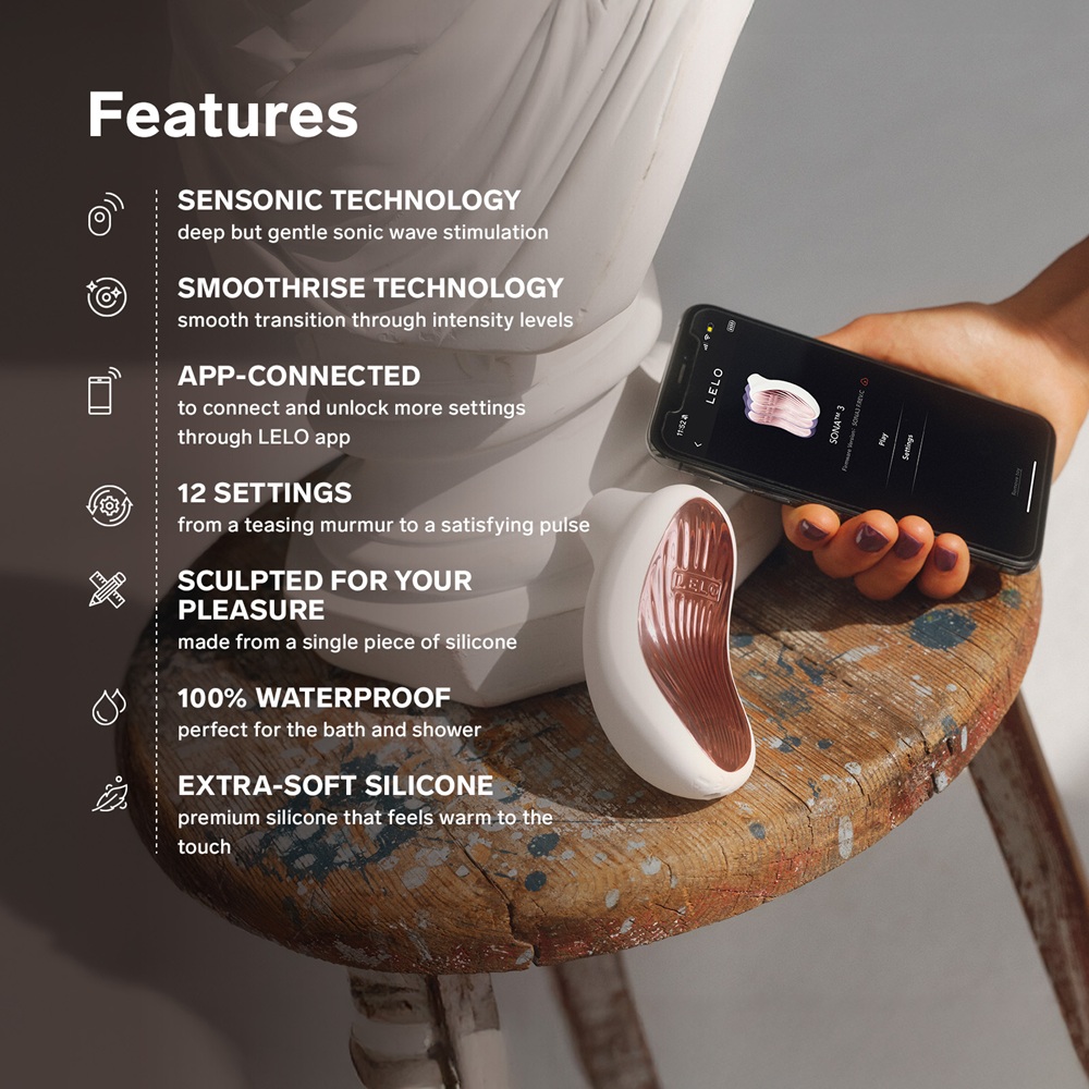 LELO Sona 3 Clitoral Massager Cream 6 LELO Sona 3 Clitoral Massager Cream - Image 6